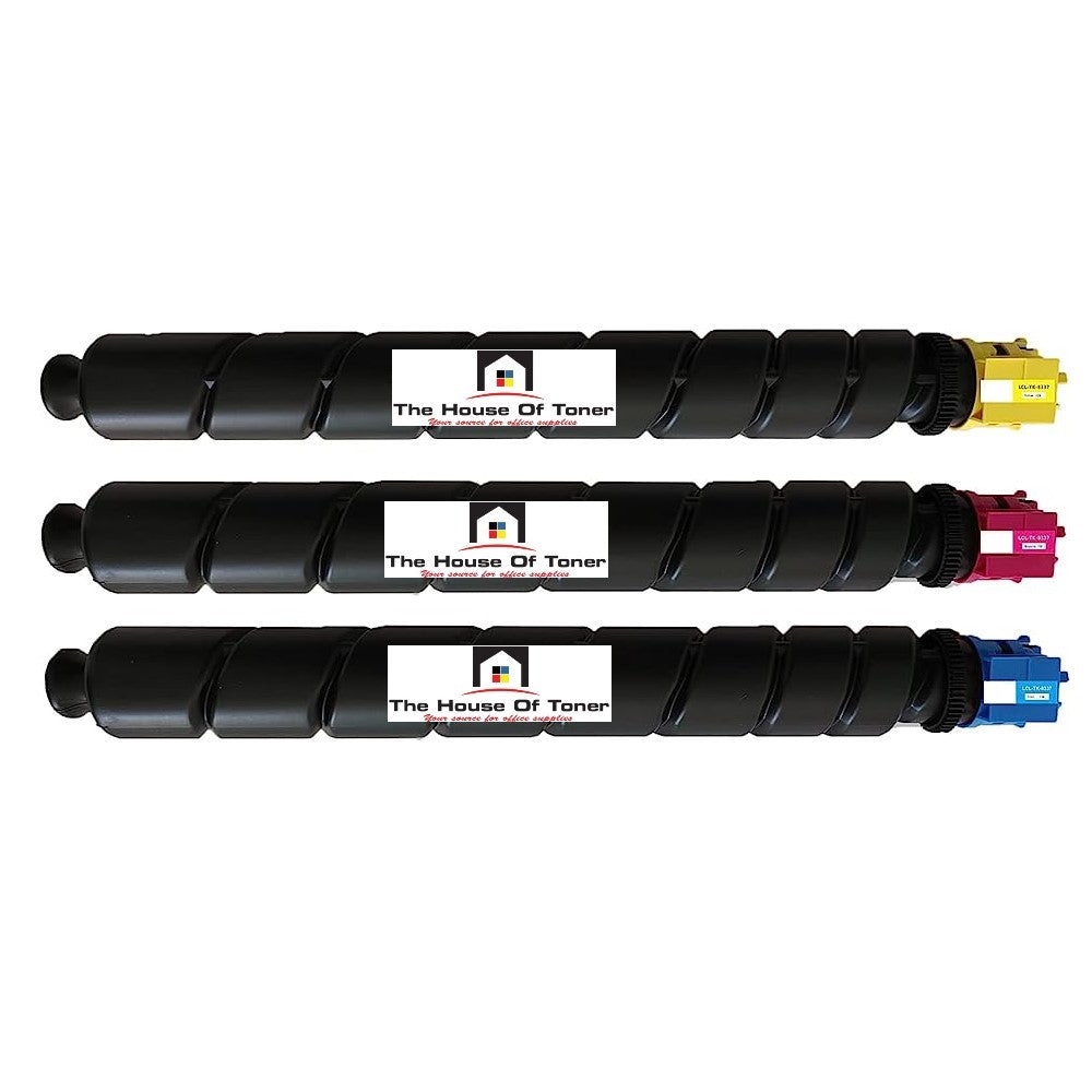 Compatible Toner Cartridge Replacement For Kyocera Mita 1T02RLACS0; 1T02RLBCS0; 1T02RLCCS0; 1T02RL0CS0 (TK-8337Y; TK-8337M; TK-8337C) Yellow, Magenta, Cyan (3-Pack)