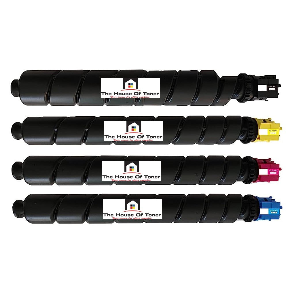 Compatible Toner Cartridge Replacement For Kyocera Mita 1T02RLACS0; 1T02RLBCS0; 1T02RLCCS0; 1T02RL0CS0 (TK-8337Y; TK-8337M; TK-8337C; TK-8337K) Yellow, Magenta, Cyan, Black (4-Pack)