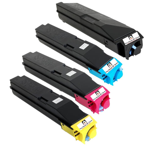 Compatible Toner Cartridge Replacement For Kyocera Mita TK8507K; TK8507C; TK8507M; TK8507Y (TK-8507K; TK-8507Y; TK-8507M; TK-8507C) Black, Cyan, Magenta, Yellow (4-Pack)