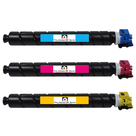 Compatible Toner Cartridge Replacement For Kyocera Mita TK8527C; TK8527M; TK8527Y (TK-8527C; TK-8527Y; TK-8527M) Cyan, Magenta, Yellow (3 Pack)