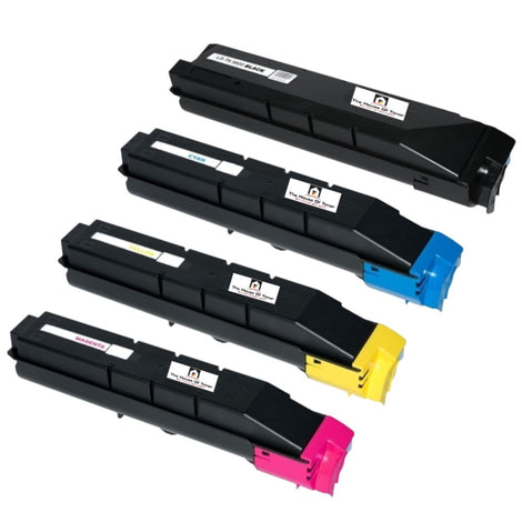 Compatible Toner Cartridge Replacement For Kyocera Mita TK8602K, TK8602C, TK8602Y, TK8602M (1T02MN0US0, 1T02MNCUS0, 1T02MNAUS0, 1T02MNBUS0) Black, Cyan, Magenta, Yellow (30K YLD-Black, 20K YLD-Color) 4-Pack