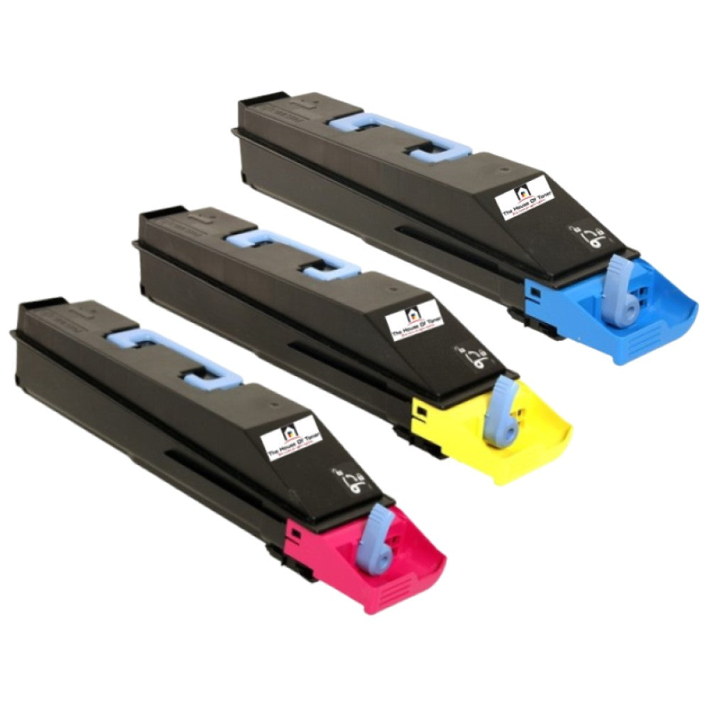 Compatible Toner Cartridge Replacement For Kyocera Mita TK867C; TK867M; TK867Y (1T02JZ0US0, 1T02JZCUS0, 1T02JZAUS0) Cyan, Magenta, Yellow (3 Pack)