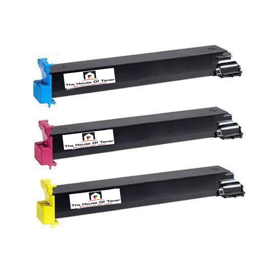 Compatible Toner Cartridge Replacement for KONICA MINOLTA A070230, A070330, A070430 (TN611Y, TN611M, TN611C) Cyan, Yellow, Magenta (3-Pack)