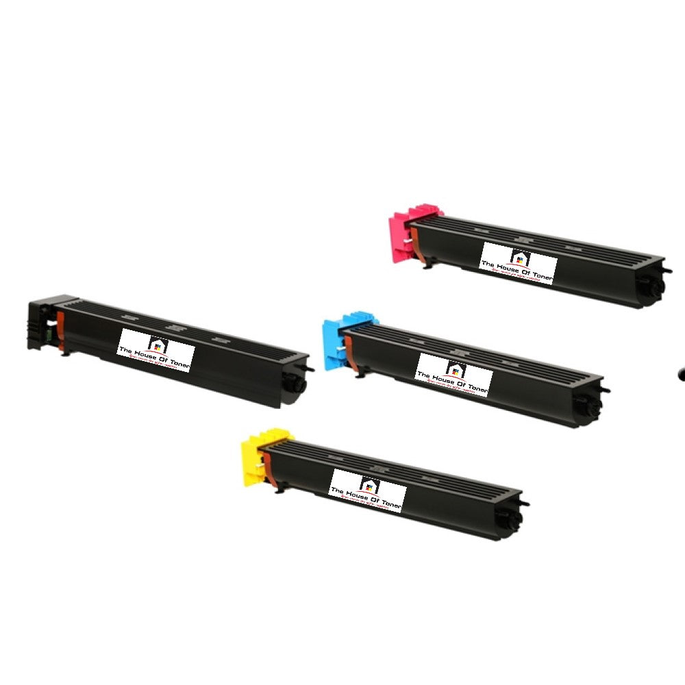 Compatible Toner Cartridge Replacement for KONICA MINOLTA A0TM130, A0TM230, A0TM330, A0TM430 (TN613K, TN613Y, TN613M, TN613C) Black, Yellow, Magenta, Cyan (45K YLD-Black, 30K YLD- Colors) 4-Pack