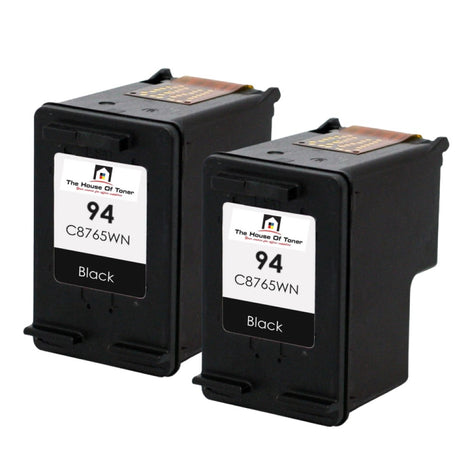 Compatible Ink Cartridge Replacement for HP C8765WN (94) Black (480 YLD) 2-Pack