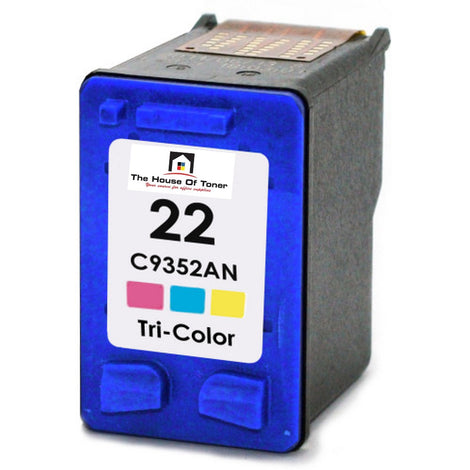 Compatible Ink Cartridge Replacement for HP C9352AN (22) Tri-Color (140 YLD)