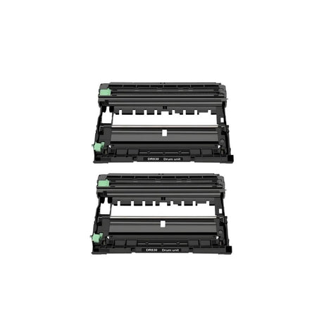 Compatible Drum Unit Replacement for BROTHER DR830 (DR-830) Black (15K YLD) DCP-L2640DW, HL-L2400D (2 Pack)