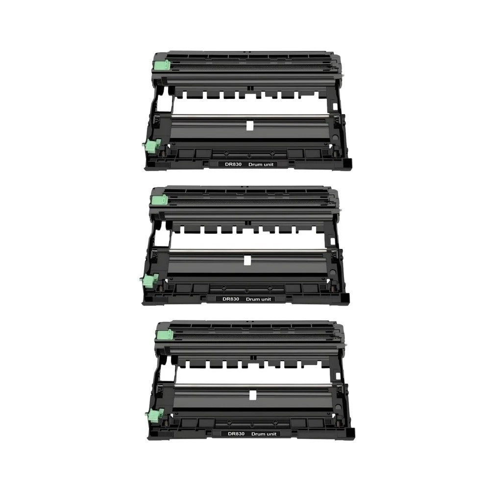 Compatible Drum Unit Replacement for BROTHER DR830 (DR-830) Black (15K YLD) DCP-L2640DW, HL-L2400D (3 Pack)