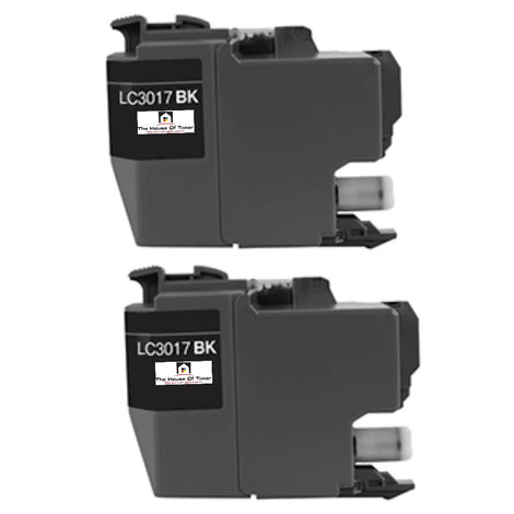 Compatible Ink Cartridge Replacement For BROTHER LC-3017BK (LC3017BK) Black (550 YLD) 2-Pack