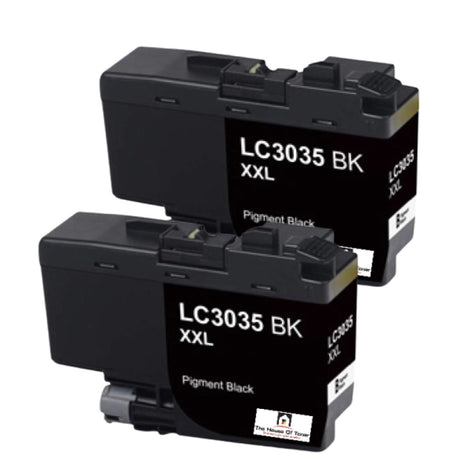 Compatible Ink Cartridge Replacement for BROTHER LC3035BK (LC-3035BK XXL) Black (6K YLD) 2-Pack