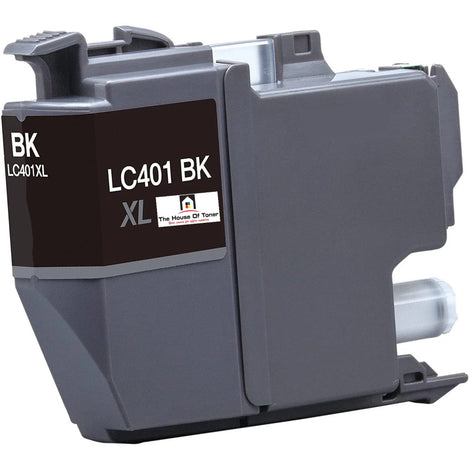 Compatible Ink Cartridge Replacement for BROTHER LC401XLBK (LC-401BK XL) Black (500 YLD)