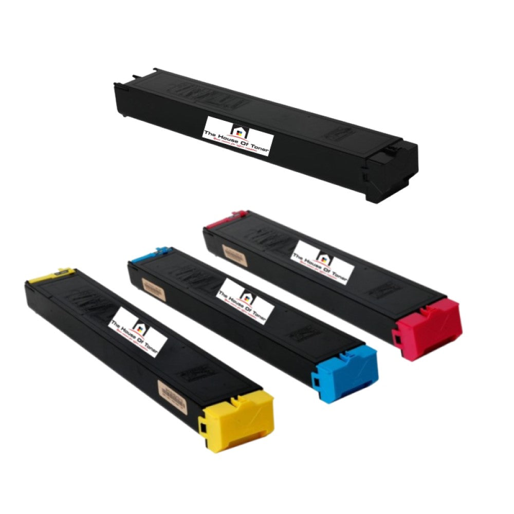 Compatible Toner Cartridge Replacement for SHARP MX36NTBA, MX36NTMA, MX36MTCA, MX36NTMA (MX-36NTBA, MX-36NTMA, MX-36NTYA, MX-36NTMA) Black, Magenta, Yellow, Cyan (24K YLD-Black, 15K YLD-Color) 4-Pack
