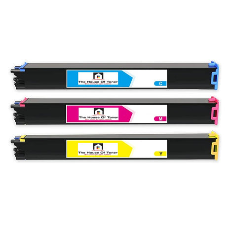 Compatible Toner Cartridge Replacement for SHARP MX61NTCA, MX61NTYA, MX61NTMA (MX-61NTCA, MX-61NTYA, MX-61NTMA) Cyan, Yellow, Magenta (24K YLD) 3-Pack