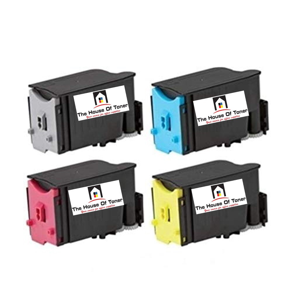 Compatible Toner Cartridge Replacement for SHARP MXC30NTB, MXC30NTC, MXC30NTM, MXC30NTY (MXC-30NTB, MXC30NTC, MXC30NTY, MXC30NTM) Black, Cyan, Magenta, Yellow (6K YLD) 4-Pack