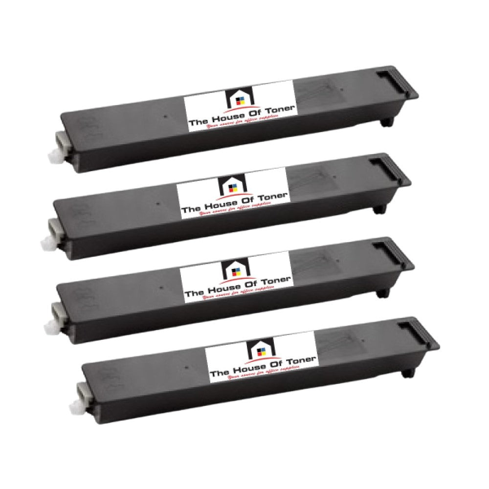 Compatible Toner Cartridge Replacement For TOSHIBA T2507U (T-2507U) Black (10K YLD) 4-Pack