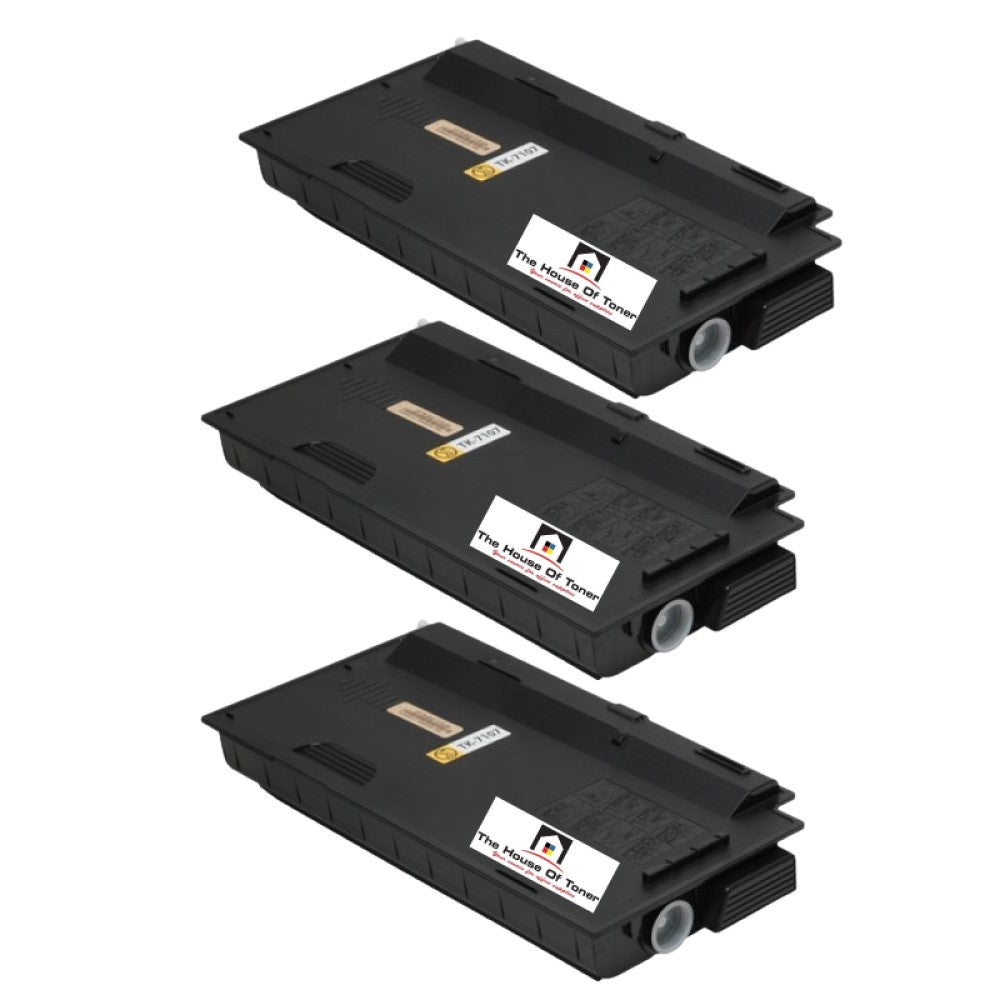 Compatible Toner Cartridge Replacement For Kyocera Mita TK7107 (TK-7107) Black (20K YLD) 3-Pack