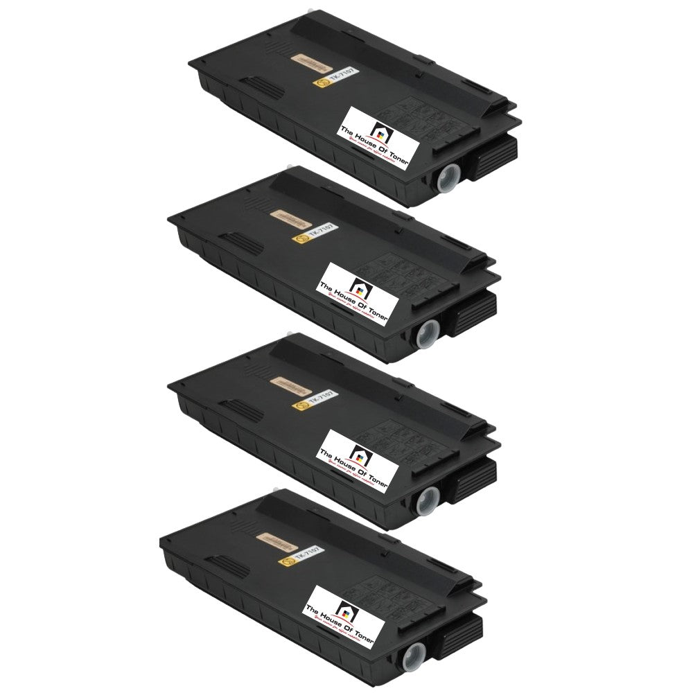 Compatible Toner Cartridge Replacement For Kyocera Mita TK7107 (TK-7107) Black (20K YLD) 4-Pack