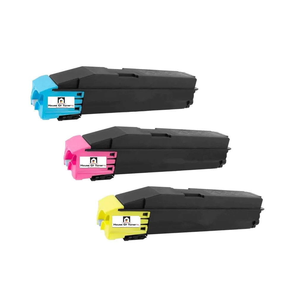 Compatible Toner Cartridge Replacement for Kyocera Mita TK8307C; TK8307M; TK8307Y (TK-8307C; TK-8307M; TK-8307Y) Cyan, Magenta, Yellow (3-Pack)