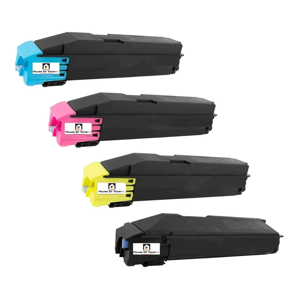 Compatible Toner Cartridge Replacement for Kyocera Mita TK8307C; TK8307M; TK8307Y; TK-8307K (TK-8307C; TK-8307M; TK-8307Y; TK-8307K) Cyan, Magenta, Yellow, Black (4-Pack)