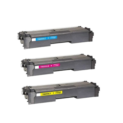 Compatible Toner Cartridge Replacement for Brother TN635XL (TN-635XL) Cyan, Yellow, Magenta (4.5K YLD) 3 Pack