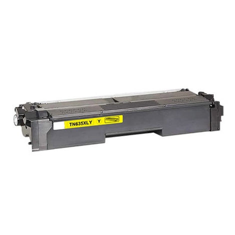 Compatible Toner Cartridge Replacement for Brother TN635XLY (TN-635XLY) Yellow (4.5K YLD)