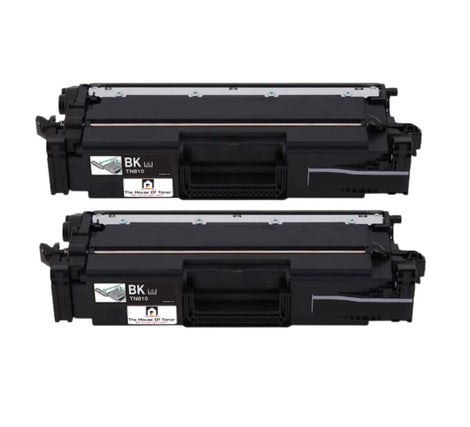 Compatible Toner Cartridge Replacement for BROTHER TN810BK (TN-810BK) Black (9K YLD) 2-Pack