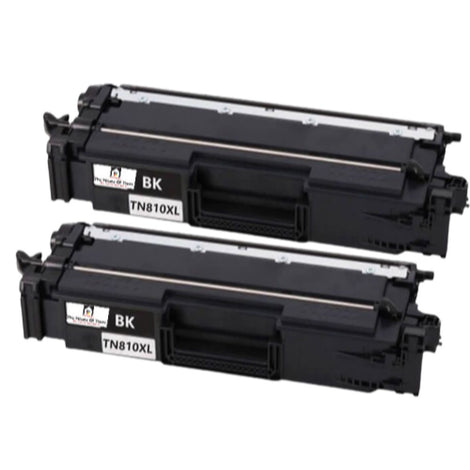Compatible Toner Cartridge Replacement for BROTHER TN810XLBK (TN-810XL BK) High Yield Black (12K YLD) 2-Pack
