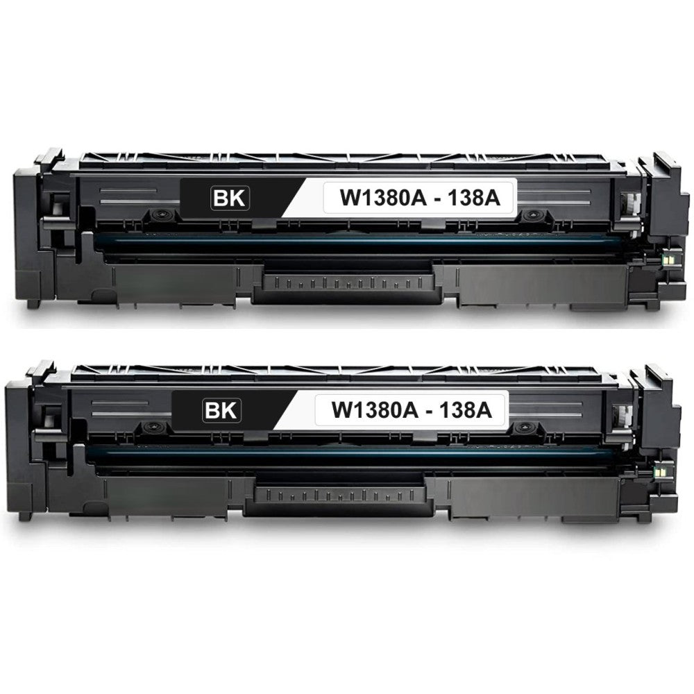 Compatible Toner Cartridge Replacement For HP W1380A (138A) Black (1.5K YLD) Pro 3001dw, 3001dwe (2 Pack)