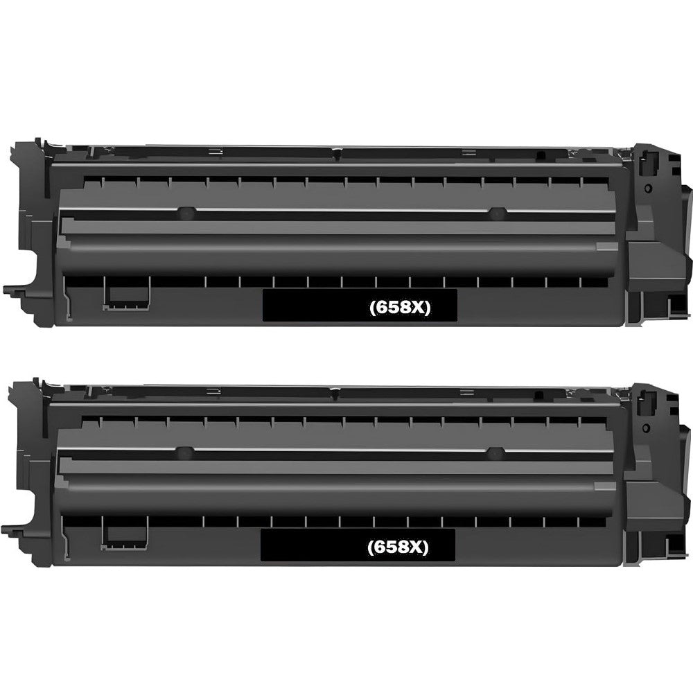 Compatible High Yield Black Toner Cartridge Replacement for HP W2000X (658X) Compatible (2 Pack)