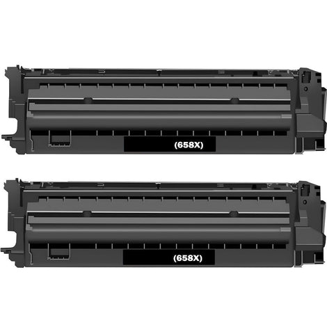 Compatible High Yield Black Toner Cartridge Replacement for HP W2000X (658X) Compatible (2 Pack)