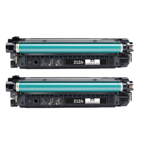 Compatible Toner Cartridge Replacement for HP W2120A (212A) Black (5.5K YLD) 2-Pack