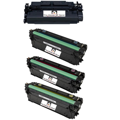 Compatible Toner Cartridge Replacement For Canon 0459C001AA, 0457C001AA, 0455C001AA, 0453C001AA (040H) High Yield Black, Cyan, Magenta, Yellow (10K YLD) 4-Pack