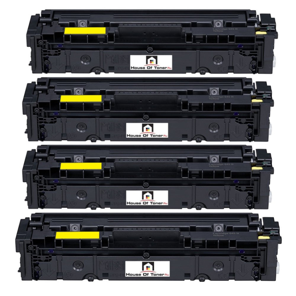 Compatible Toner Cartridge Replacement For Canon 1243C001 (045H) High Yield Yellow (2.2K YLD) 4-Pack