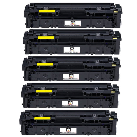 Compatible Toner Cartridge Replacement For Canon 1243C001 (045H) High Yield Yellow (2.2K YLD) 5-Pack