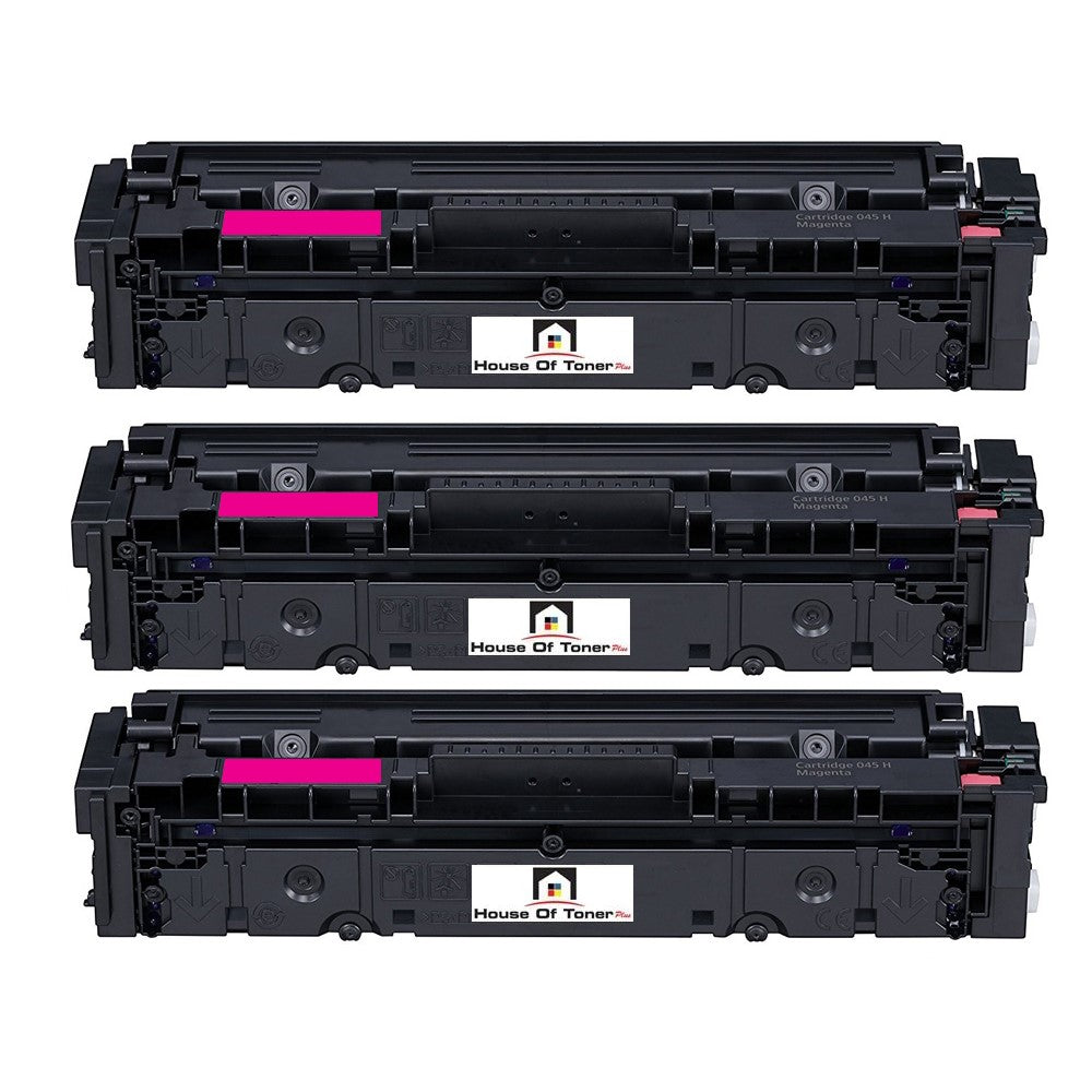 Compatible Toner Cartridge Replacement For Canon 1244C001 (045H) High Yield Magenta (2.2K YLD) 3-Pack