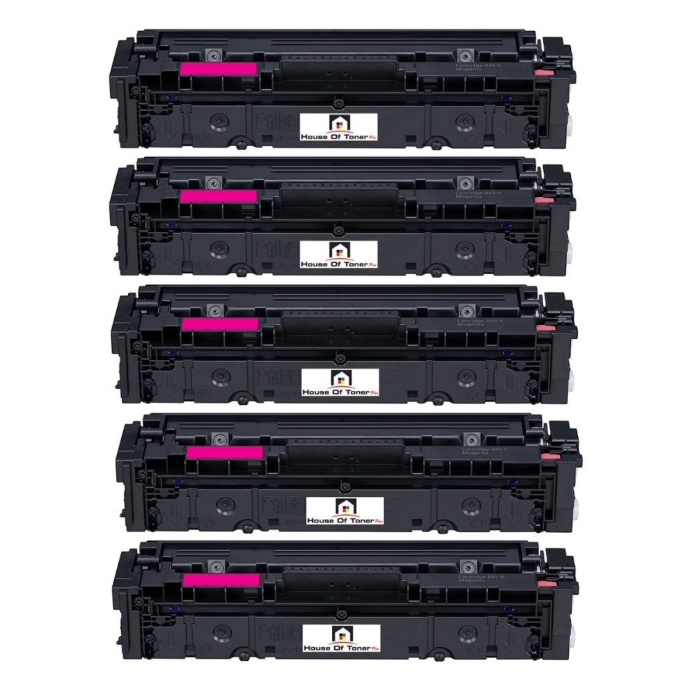 Compatible Toner Cartridge Replacement For Canon 1244C001 (045H) High Yield Magenta (2.2K YLD) 5-Pack