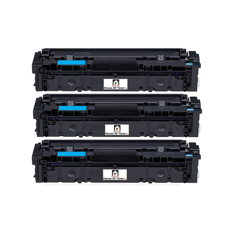 Compatible Toner Cartridge Replacement For Canon 1245C001 (045H) High Yield Cyan (2.2K YLD) 3-Pack