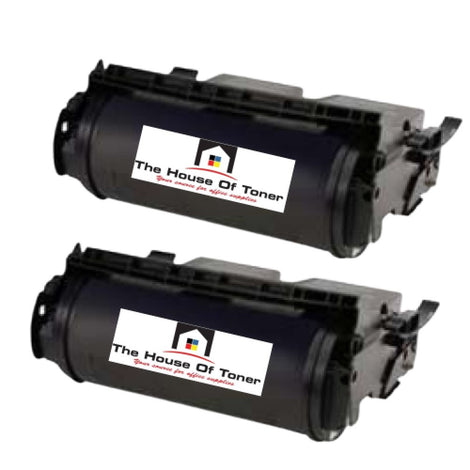 Compatible Toner Cartridge Replacement for Lexmark 12A5745 (Black) 25K YLD (2-Pack)