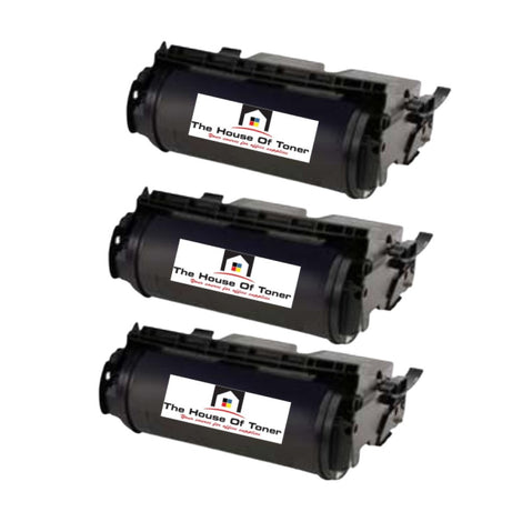 Compatible Toner Cartridge Replacement for Lexmark 12A5745 (Black) 25K YLD (3-Pack)