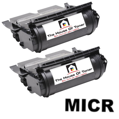 Compatible Toner Cartridge Replacement for Lexmark 12A6765 (Black) 30K YLD (W/Micr) 2-Pack
