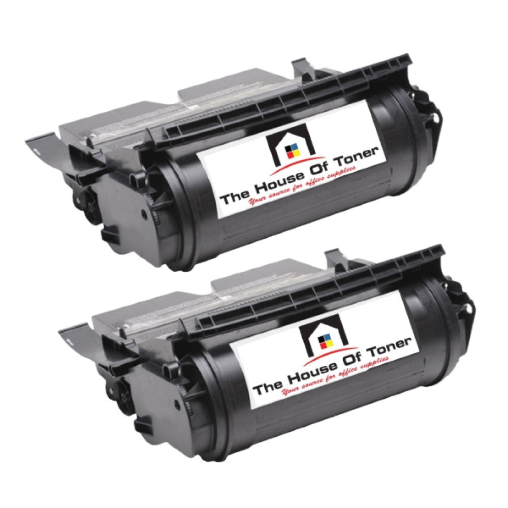 Compatible Toner Cartridge Replacement for Lexmark 12A6765 (Black) 30K YLD (2-Pack)