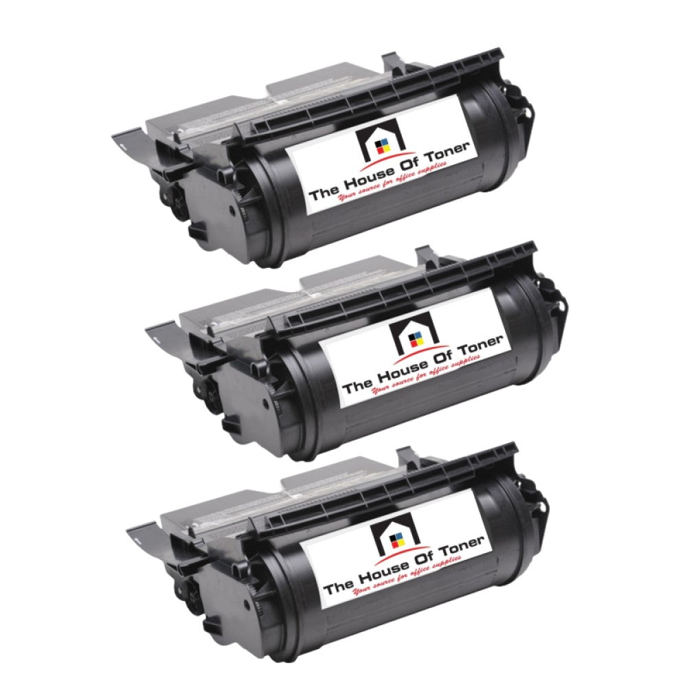 Compatible Toner Cartridge Replacement for Lexmark 12A6765 (Black) 30K YLD (3-Pack)