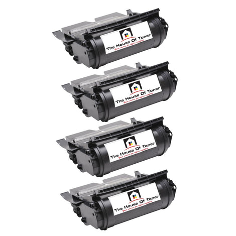 Compatible Toner Cartridge Replacement for Lexmark 12A6765 (Black) 30K YLD (4-Pack)