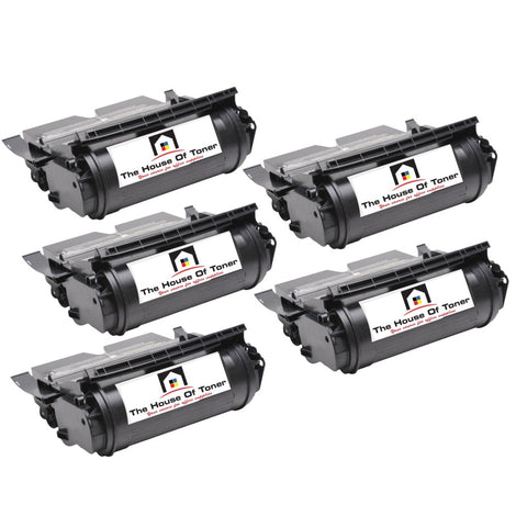 Compatible Toner Cartridge Replacement for Lexmark 12A6765 (Black) 30K YLD (5-Pack)