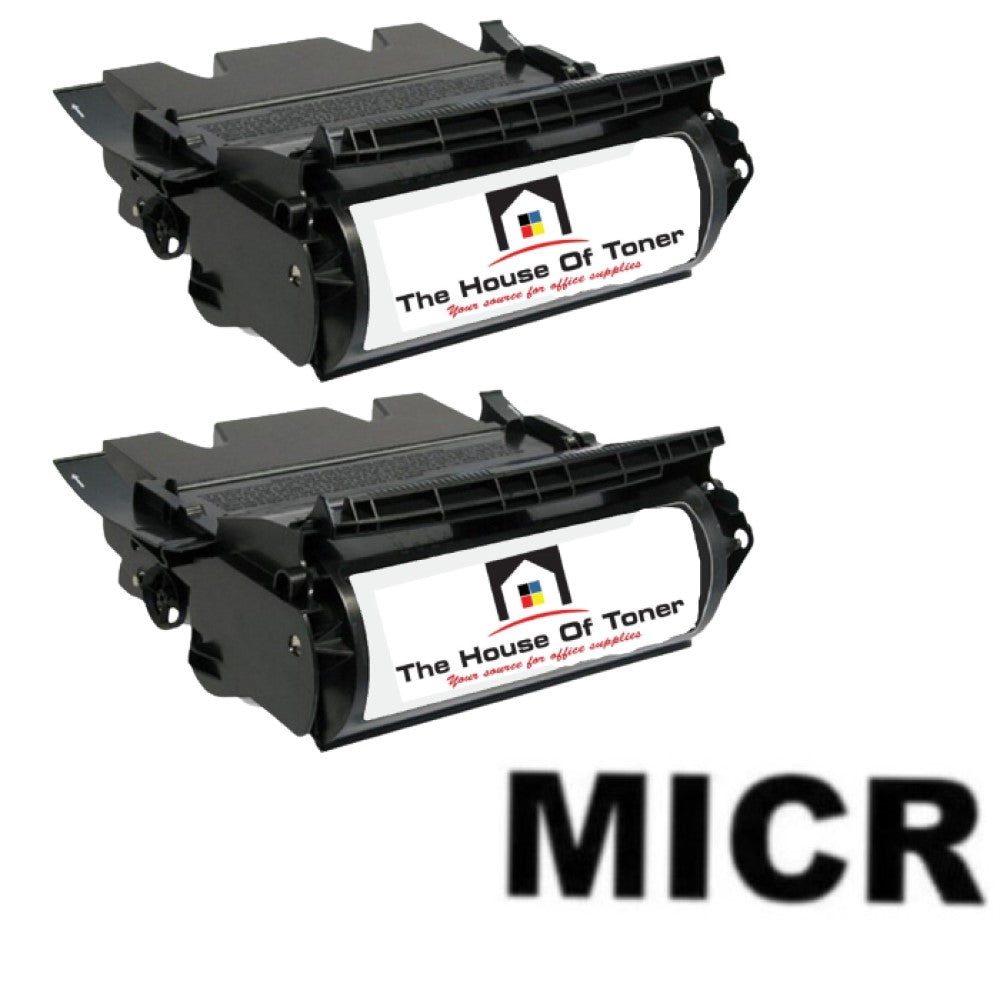Compatible Toner Cartridge Replacement for LEXMARK 12A7365 (Extra High Yield) Black (32K YLD) W/Micr (2-Pack)