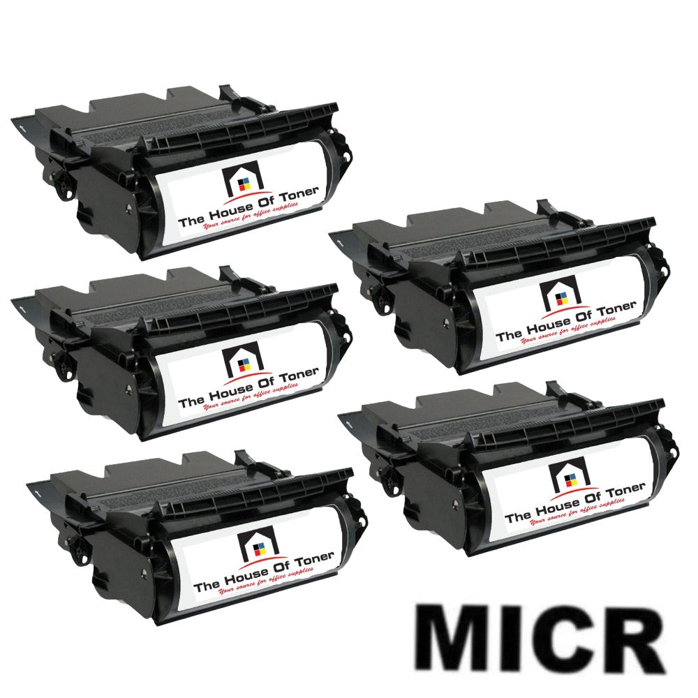 Compatible Toner Cartridge Replacement for LEXMARK 12A7365 (Extra High Yield) Black (32K YLD) W/Micr (5-Pack)
