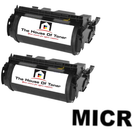 Compatible Toner Cartridge Replacement for LEXMARK 12A6735 (Black) 20K YLD (W/Micr) 2-Pack