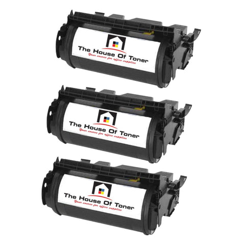 Compatible Toner Cartridge Replacement for LEXMARK 12A6735 (Black) 20K YLD (3-Pack)