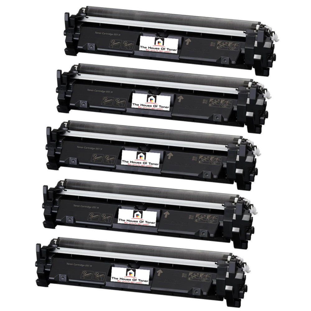 Compatible Toner Cartridge Replacement For Canon 2169C001 (051H) High Black (4K YLD) 5-Pack