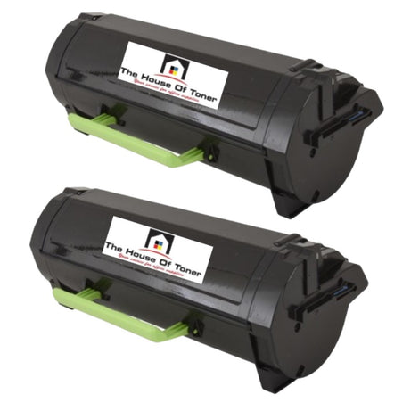 Compatible Toner Cartridge Replacement for Lexmark 24B6186 (Black) 16K YLD (2-Pack)